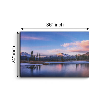 Sparks lake oregon mountains-Nature canvas wall painting