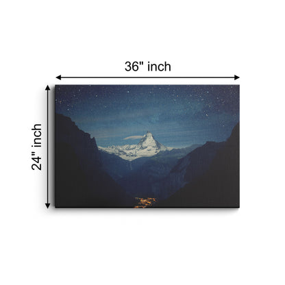 Matterhorn Lauterbrunnen valley canvas wall painting