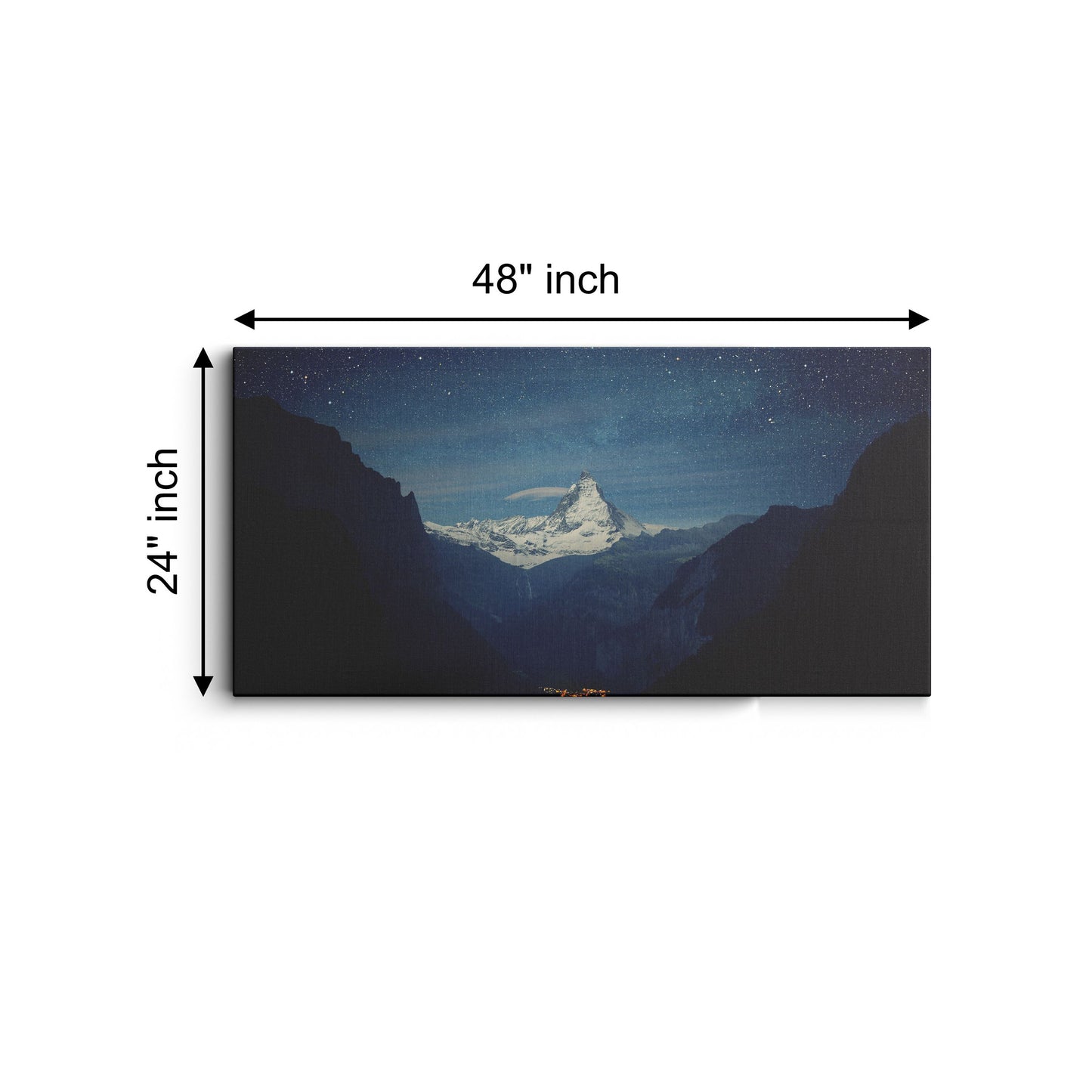 Matterhorn Lauterbrunnen valley canvas wall painting