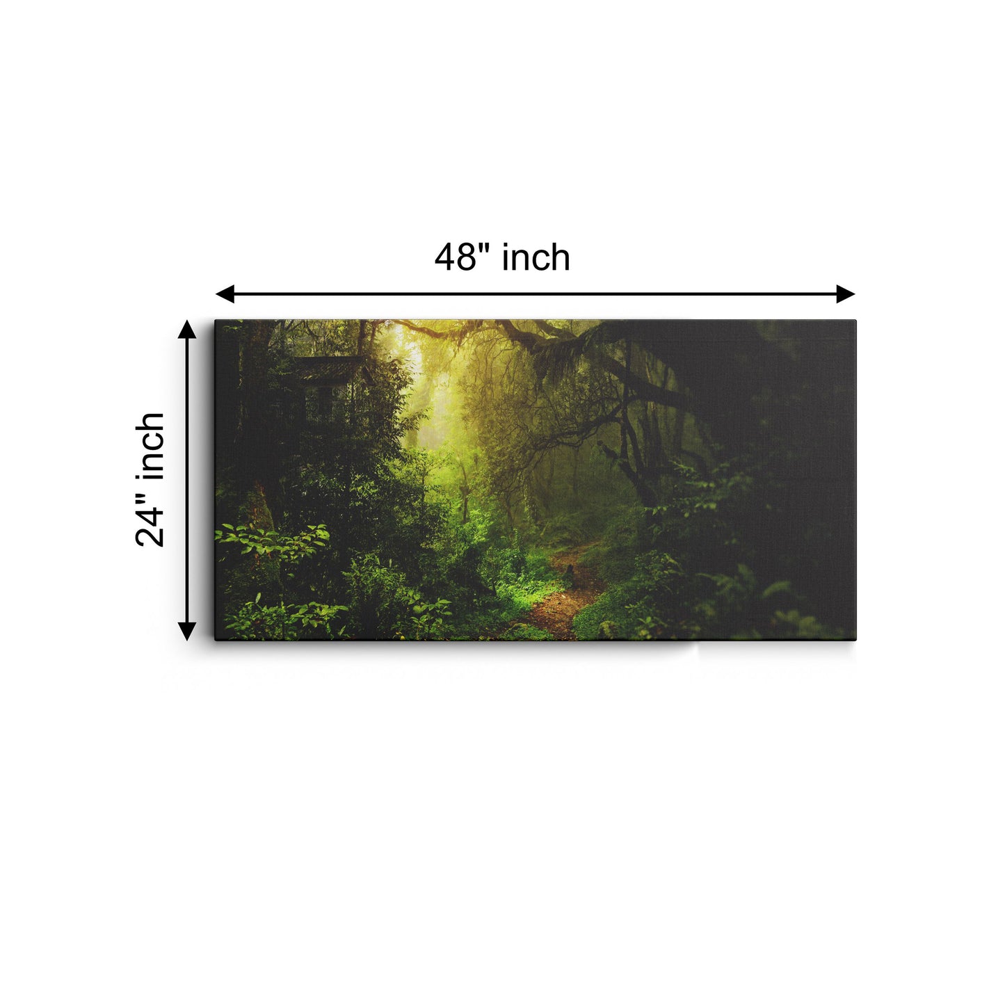 Nature's Path in Sunshine Forest canvas wall painting