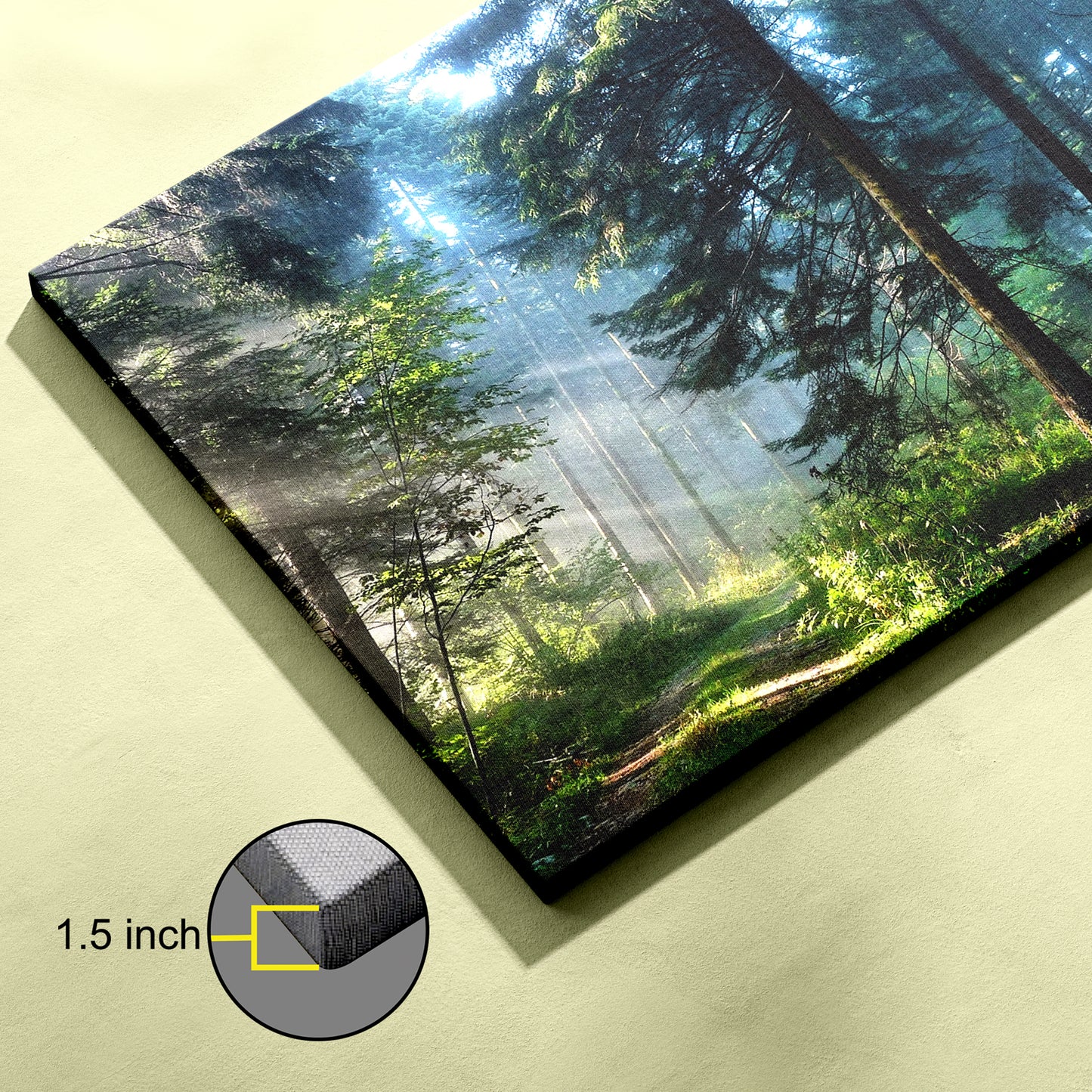 Green Forest Wall Art Landscape canvas wall painting