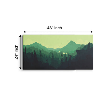 Green Firewatch canvas wall painting