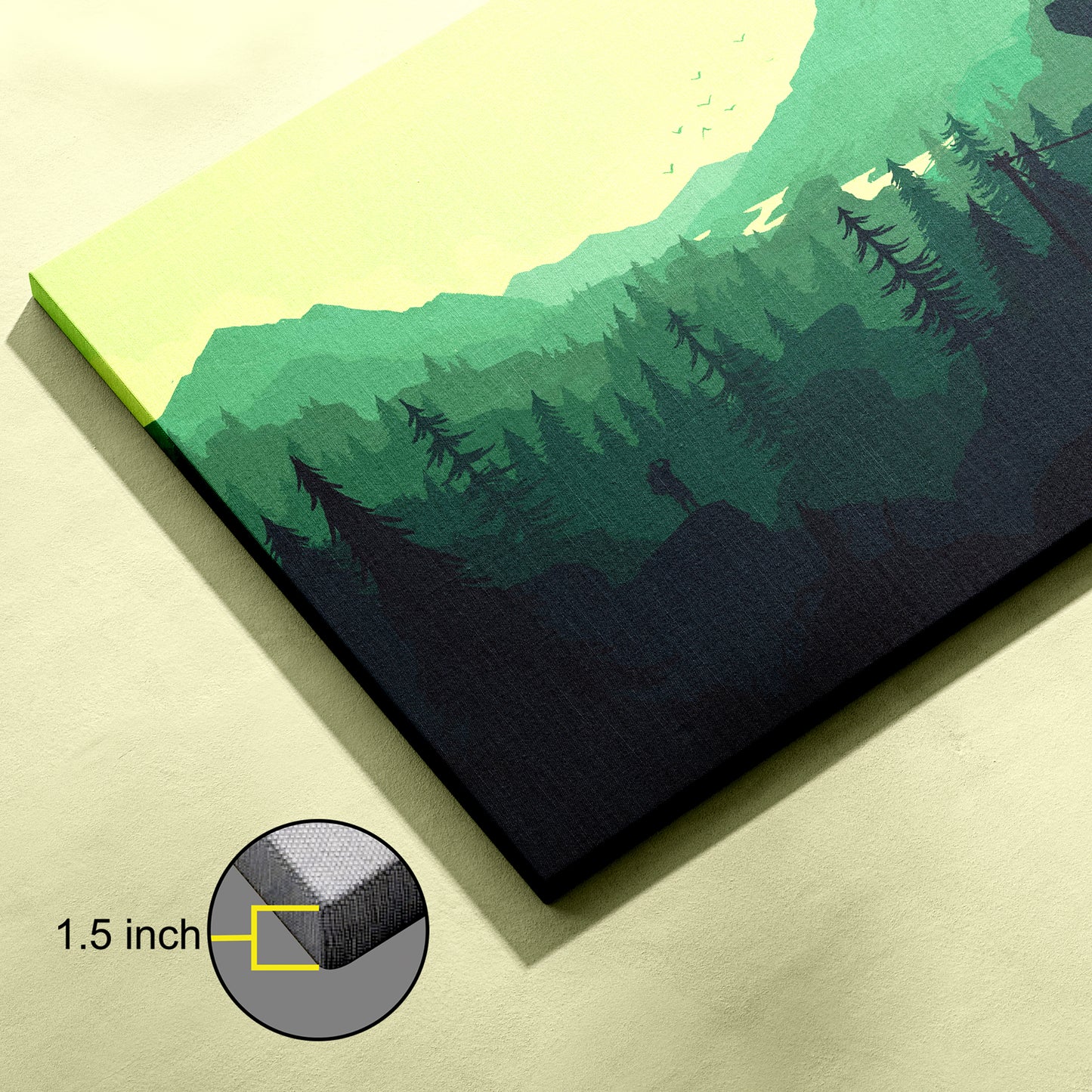 Green Firewatch canvas wall painting