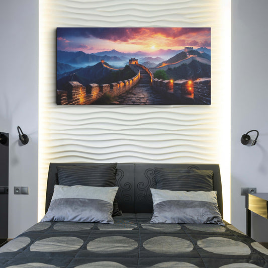 A painting of the great wall of china canvas wall painting