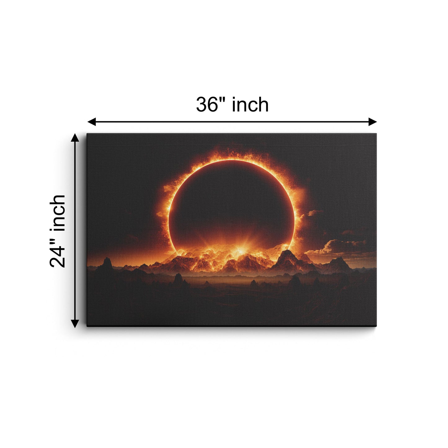 Solar Eclipse canvas wall painting