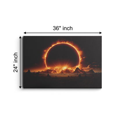 Solar Eclipse canvas wall painting