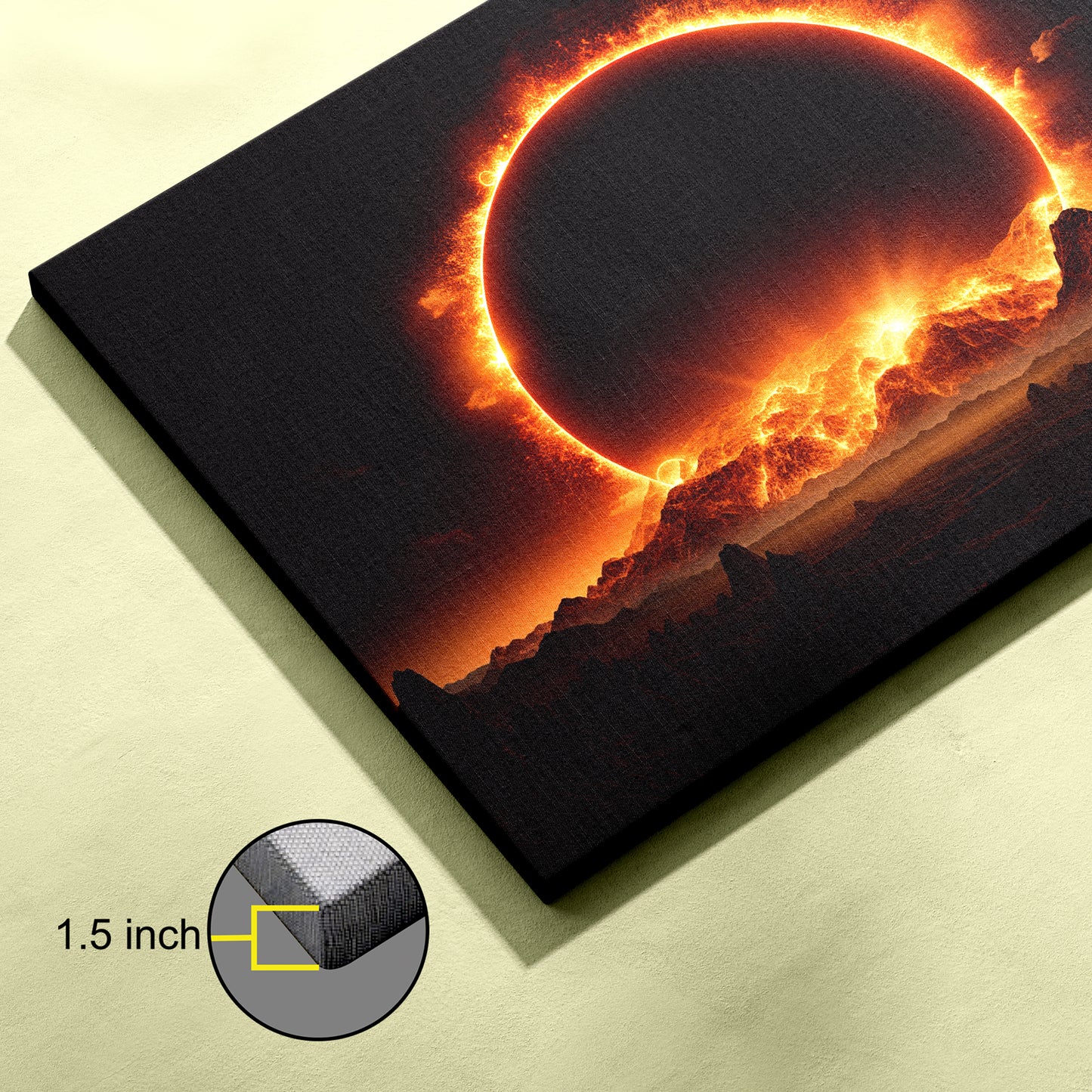 Solar Eclipse canvas wall painting