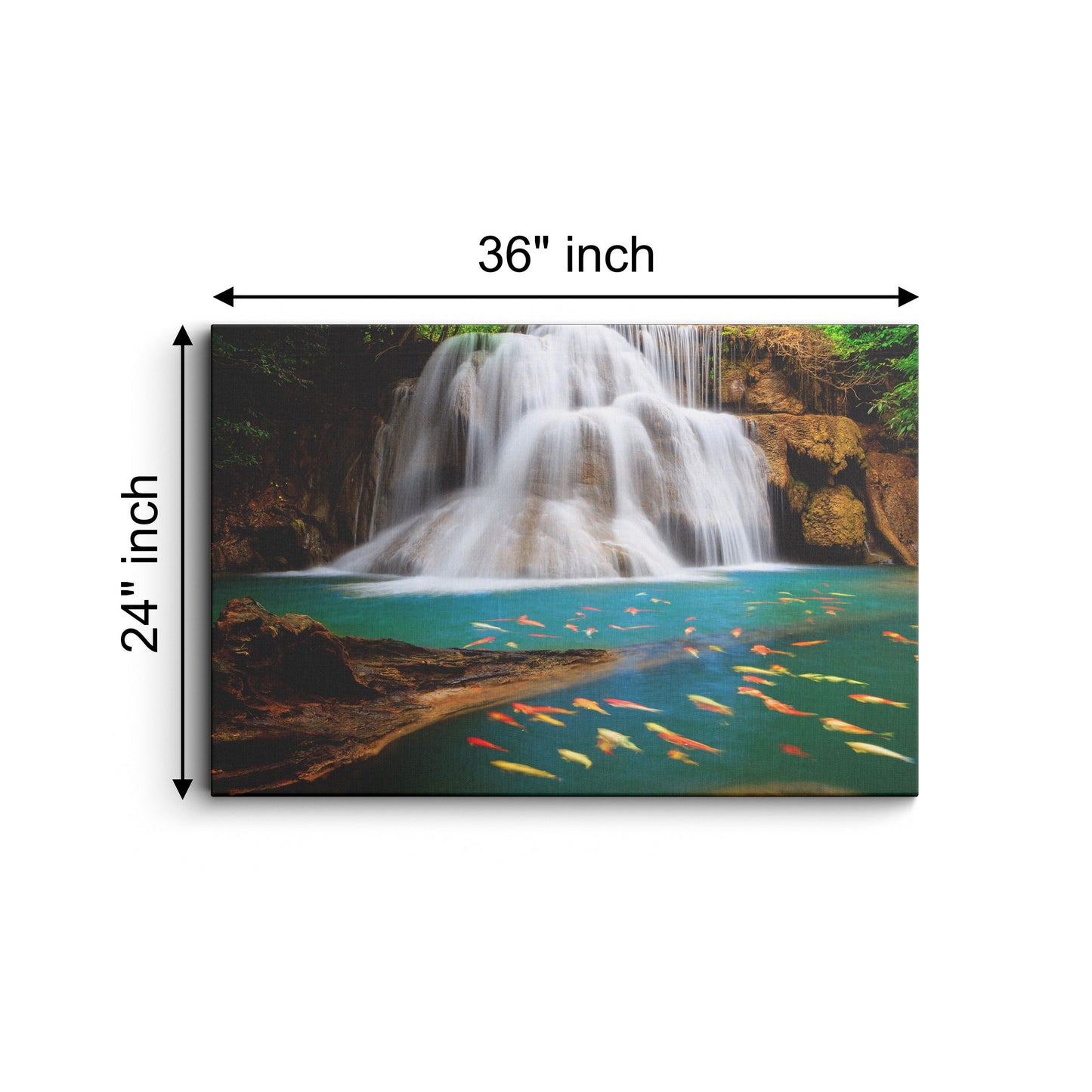 Waterfall in Forest canvas wall painting