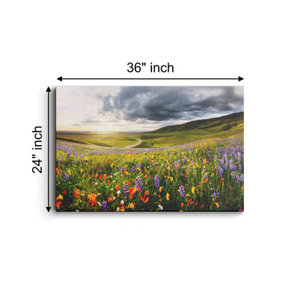 Flower Field Nature canvas wall painting