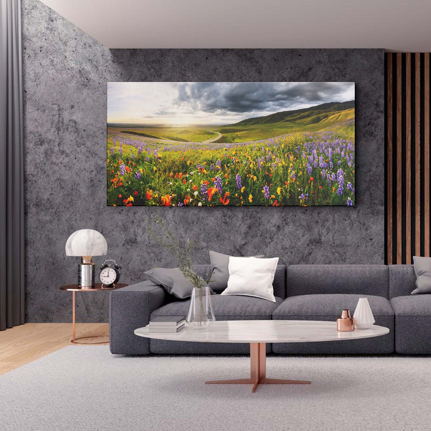 Flower Field Nature canvas wall painting