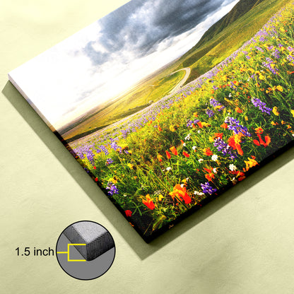 Flower Field Nature canvas wall painting