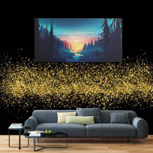 Forest Sunset canvas wall painting