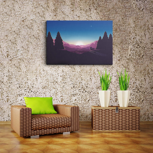 Minimalist Sunset canvas wall painting