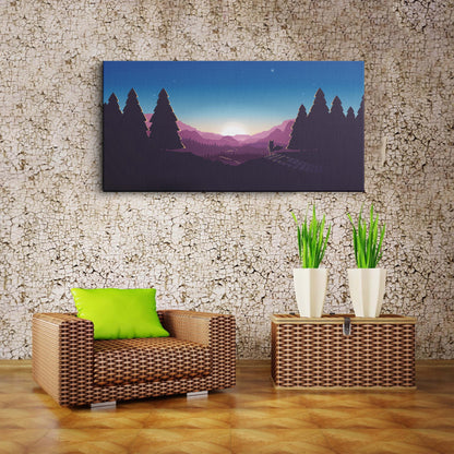 Minimalist Sunset canvas wall painting