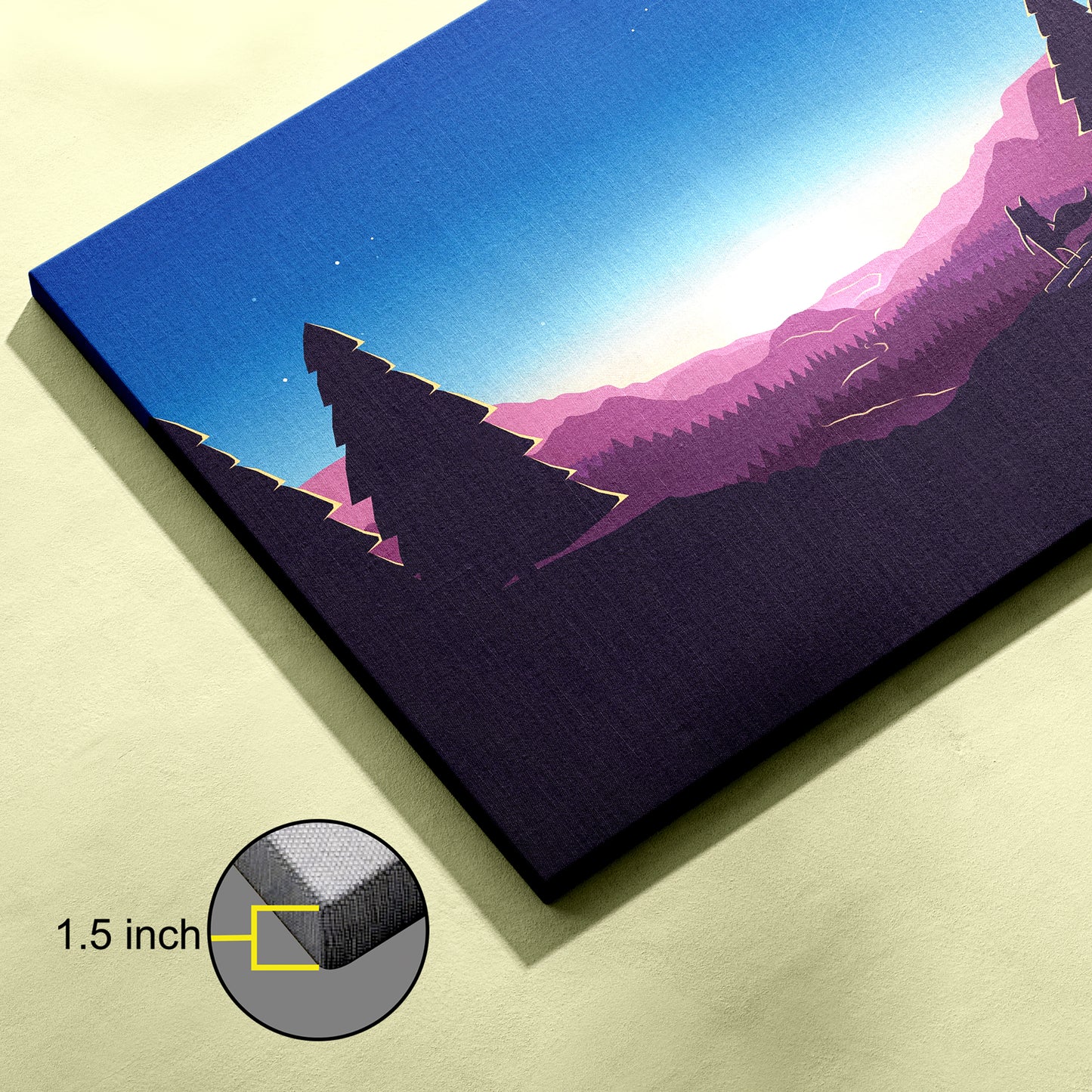 Minimalist Sunset canvas wall painting