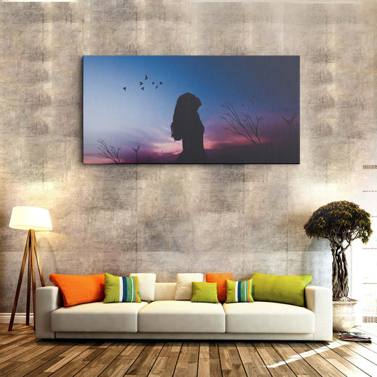 Alone Peace canvas wall painting