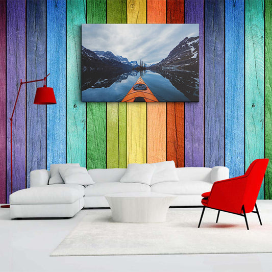 Kayaking Glacier National Park Montana canvas wall painting