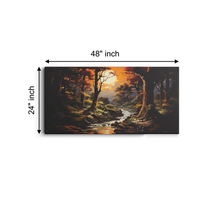 Beautiful sunset Premium canvas wall painting