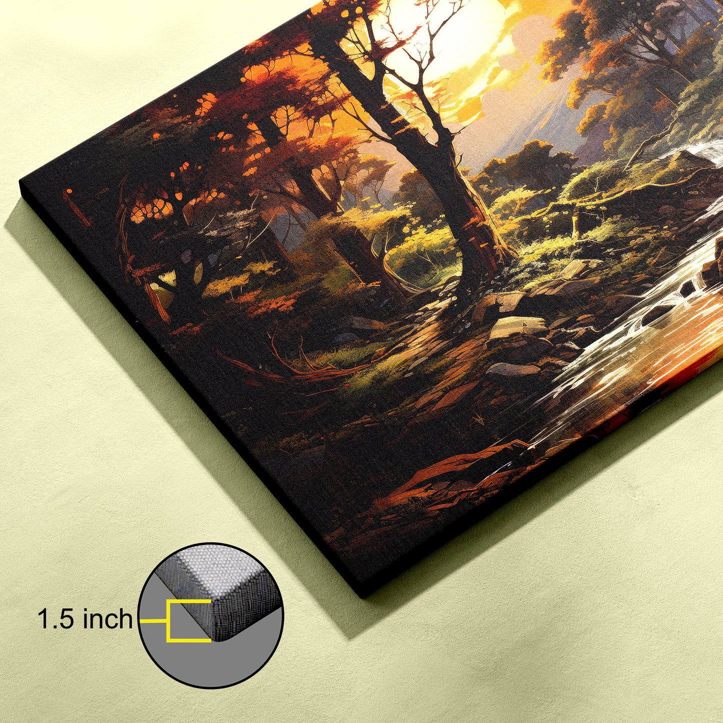 Beautiful sunset Premium canvas wall painting