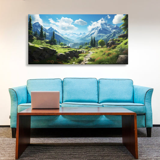 Beautiful mountain Canvas wall painting