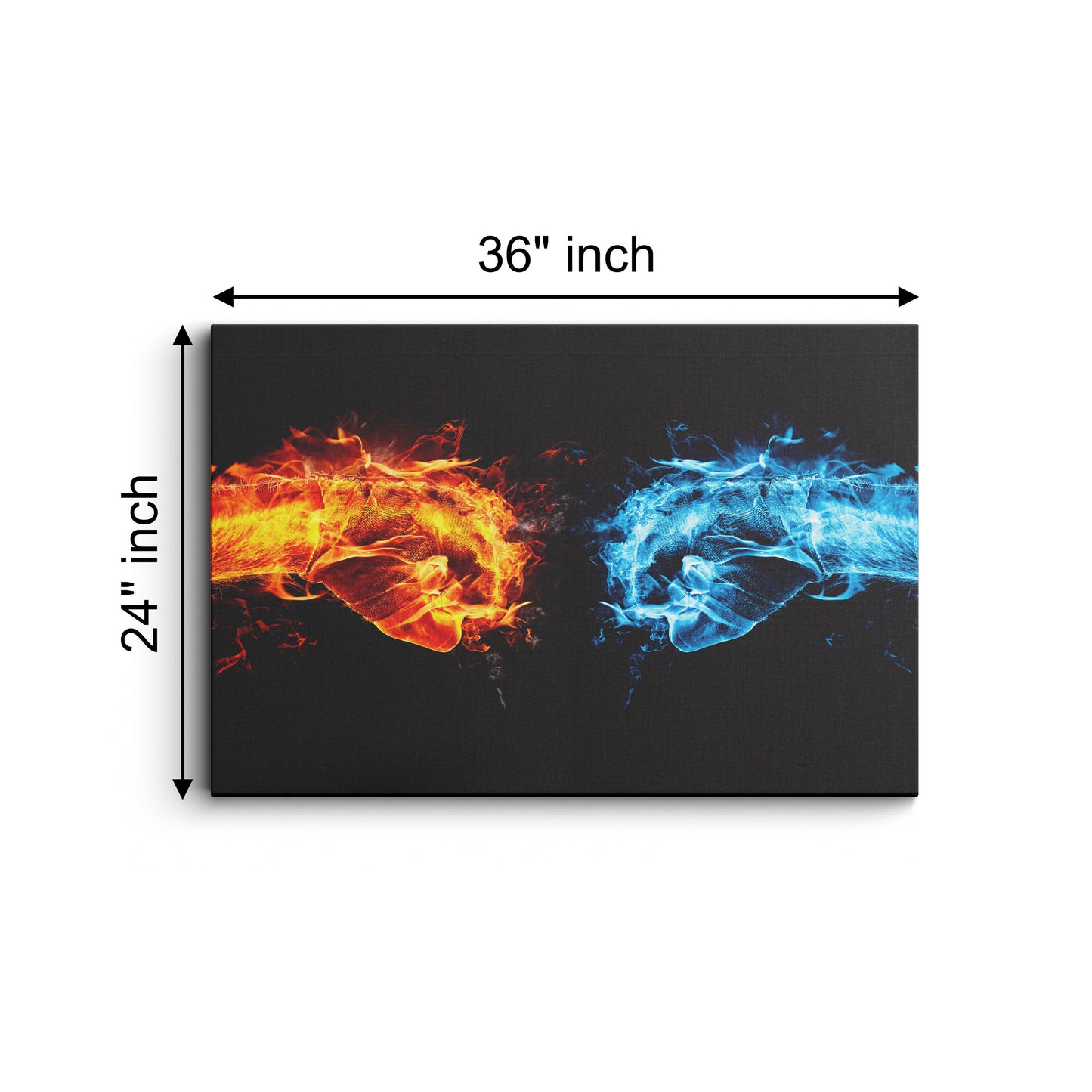 cold fire dark art canvas wall painting