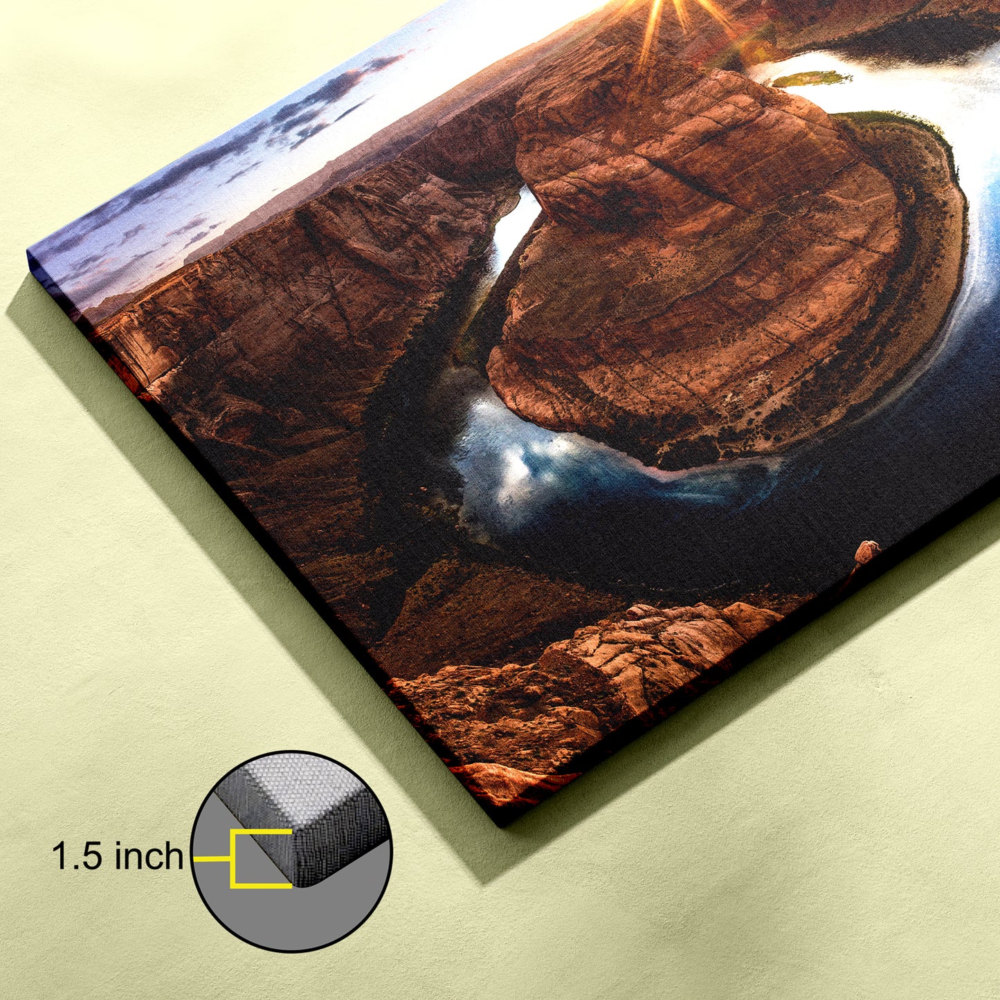 Colorado River Wrapping Around Horseshoe canvas wall painting