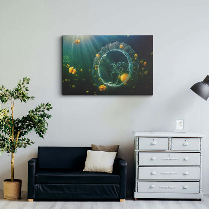 Jellyfish Sea Life canvas wall painting