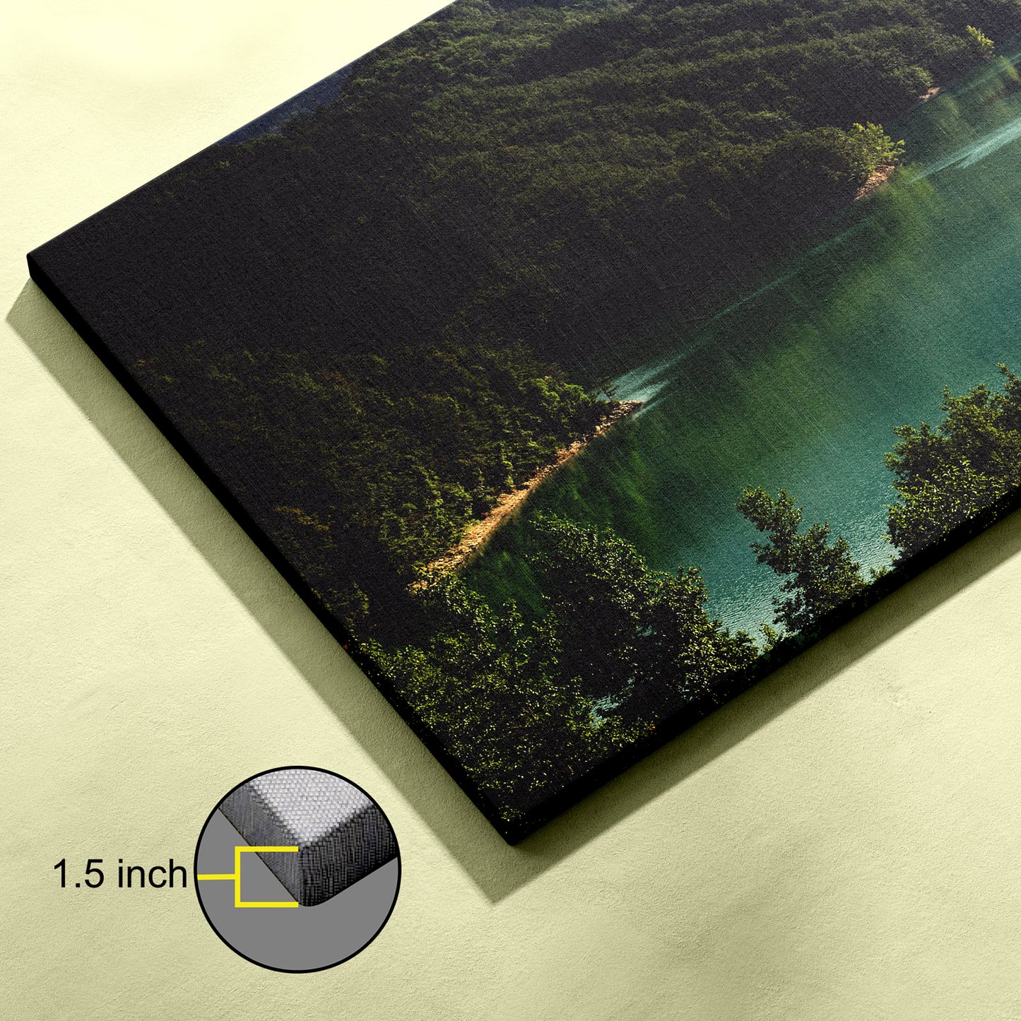 Lake Mountains Trees canvas wall painting