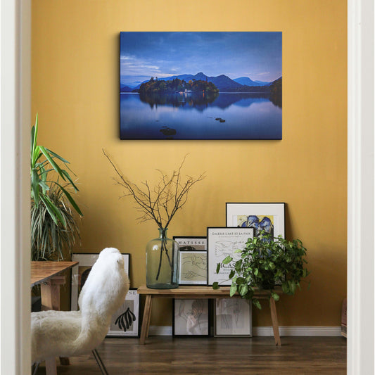 Lake scenery cumbria england canvas wall painting