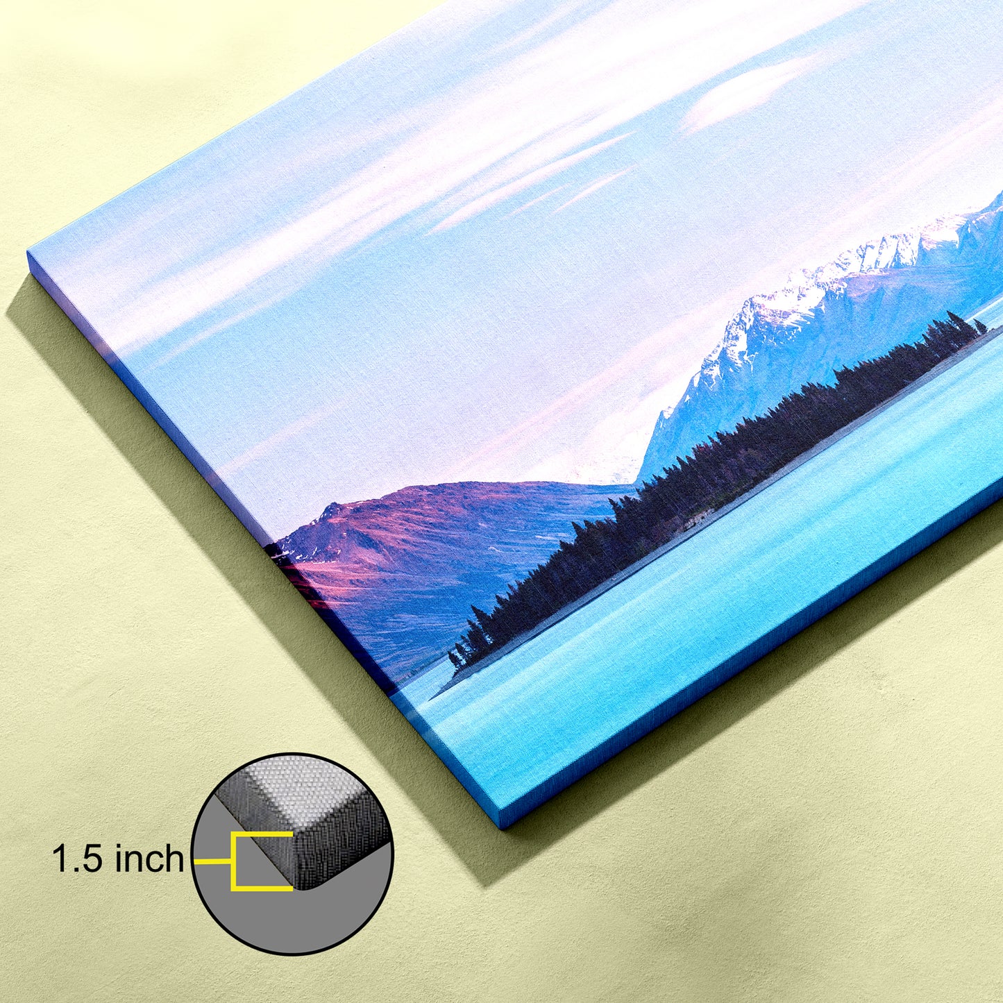 Mountain Island Landscape Nature Lake Tekapo canvas wall painting