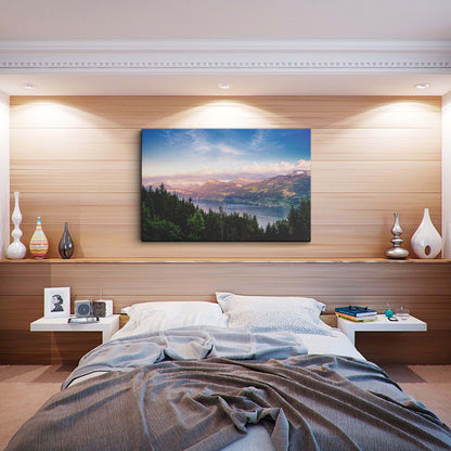 Lake Zurich Switzerland canvas wall painting