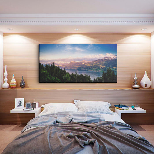 Lake Zurich Switzerland canvas wall painting