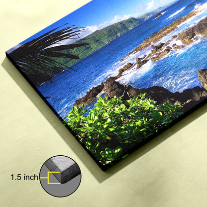 Heavenly beach canvas wall painting