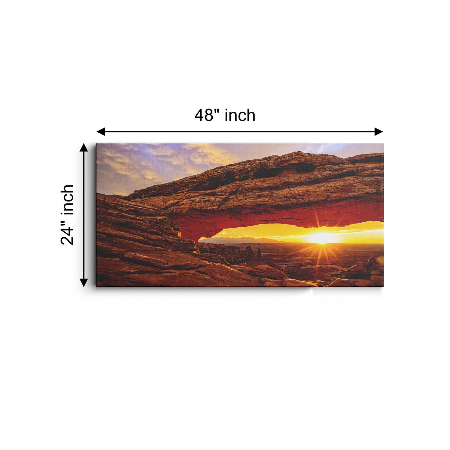 Mountain Sunset Orange Sunset Large Mountain canvas wall painting