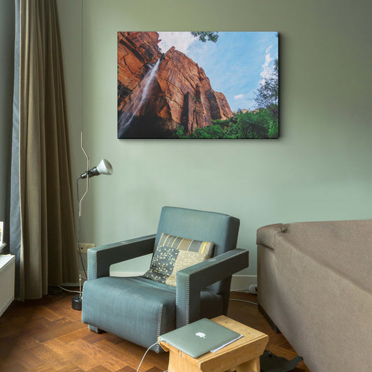 Green canyon canvas wall painting