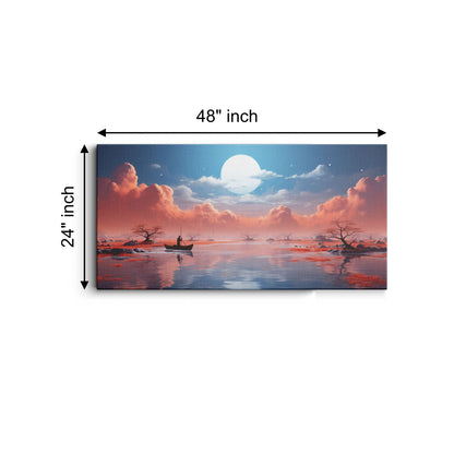 Lake Nature canvas wall painting