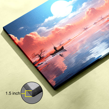 Lake Nature canvas wall painting