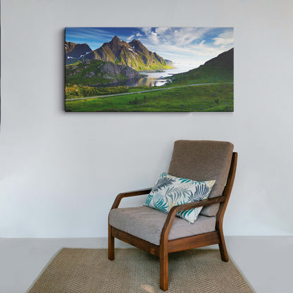 Majestic Mountain River canvas wall painting