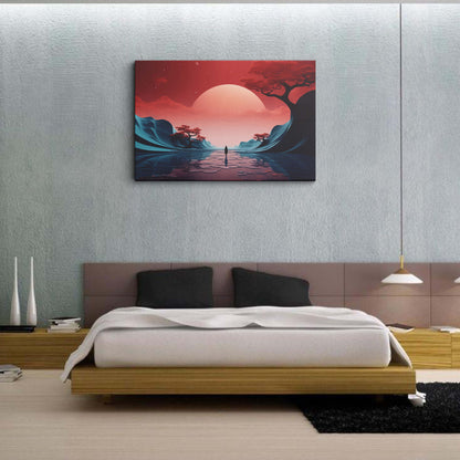 Lake Nature canvas wall painting