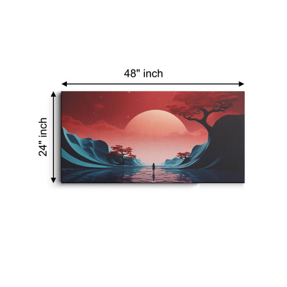 Lake Nature canvas wall painting