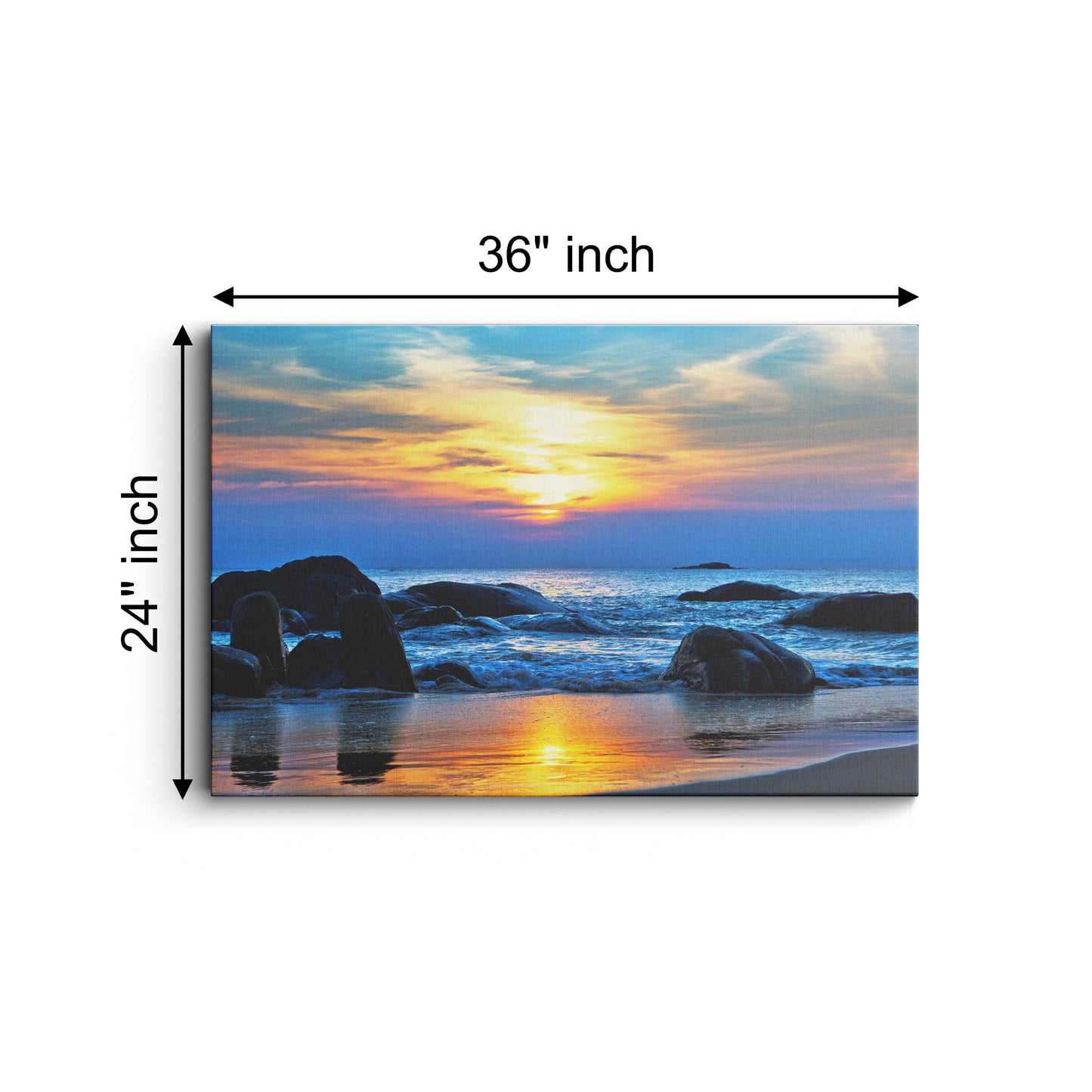 Sunset Rocks canvas wall painting