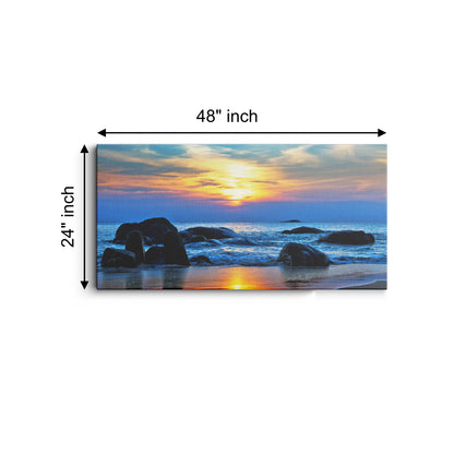 Sunset Rocks canvas wall painting