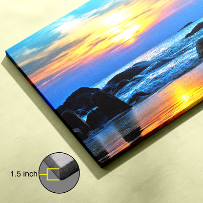 Sunset Rocks canvas wall painting