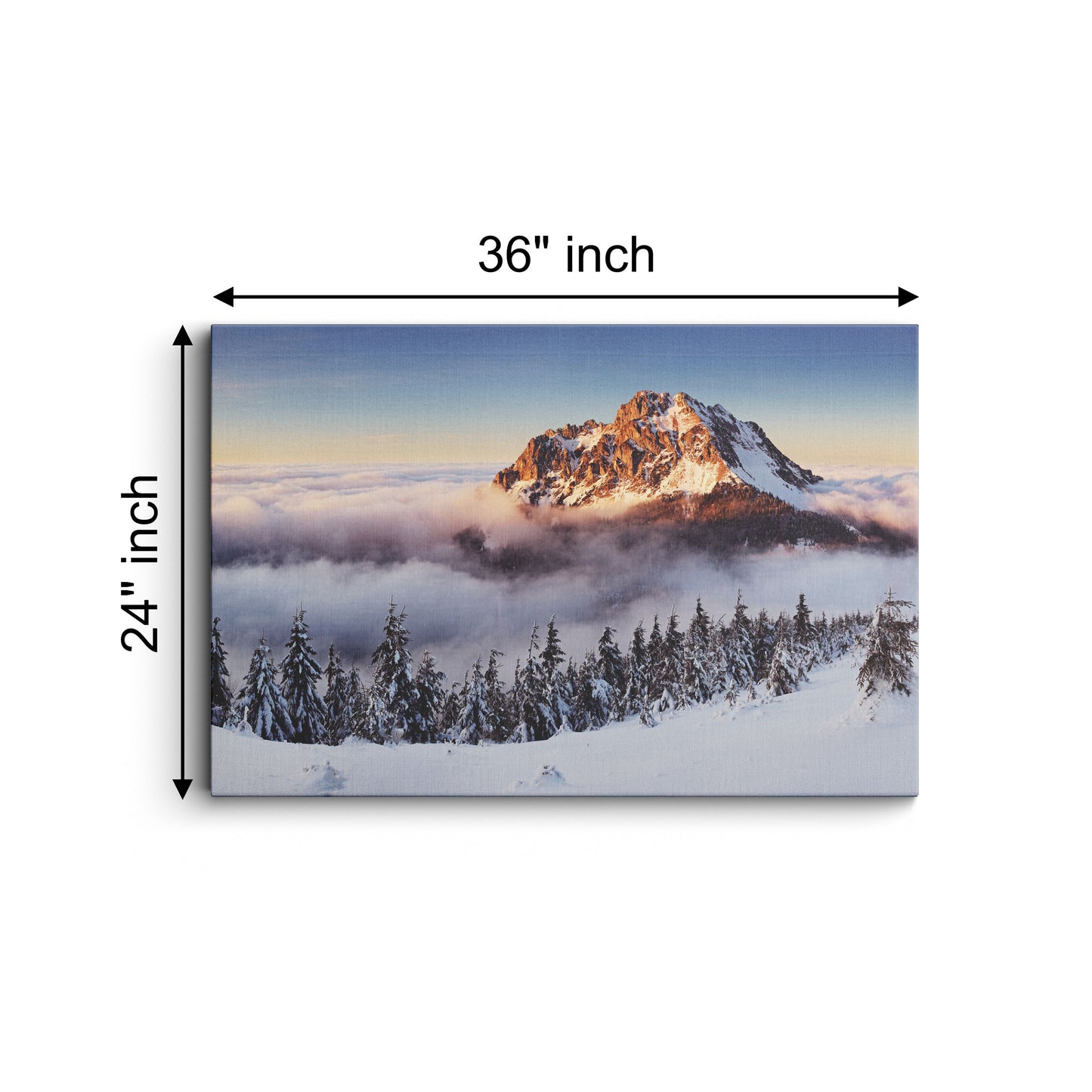 Winter Mountain Landscape canvas wall painting