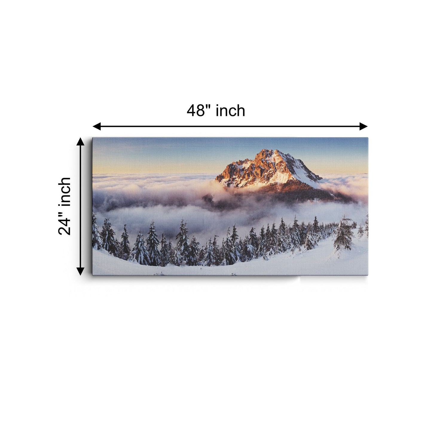 Winter Mountain Landscape canvas wall painting