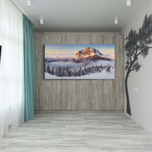 Winter Mountain Landscape canvas wall painting