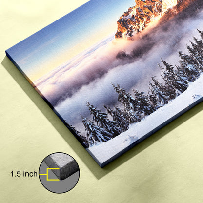 Winter Mountain Landscape canvas wall painting