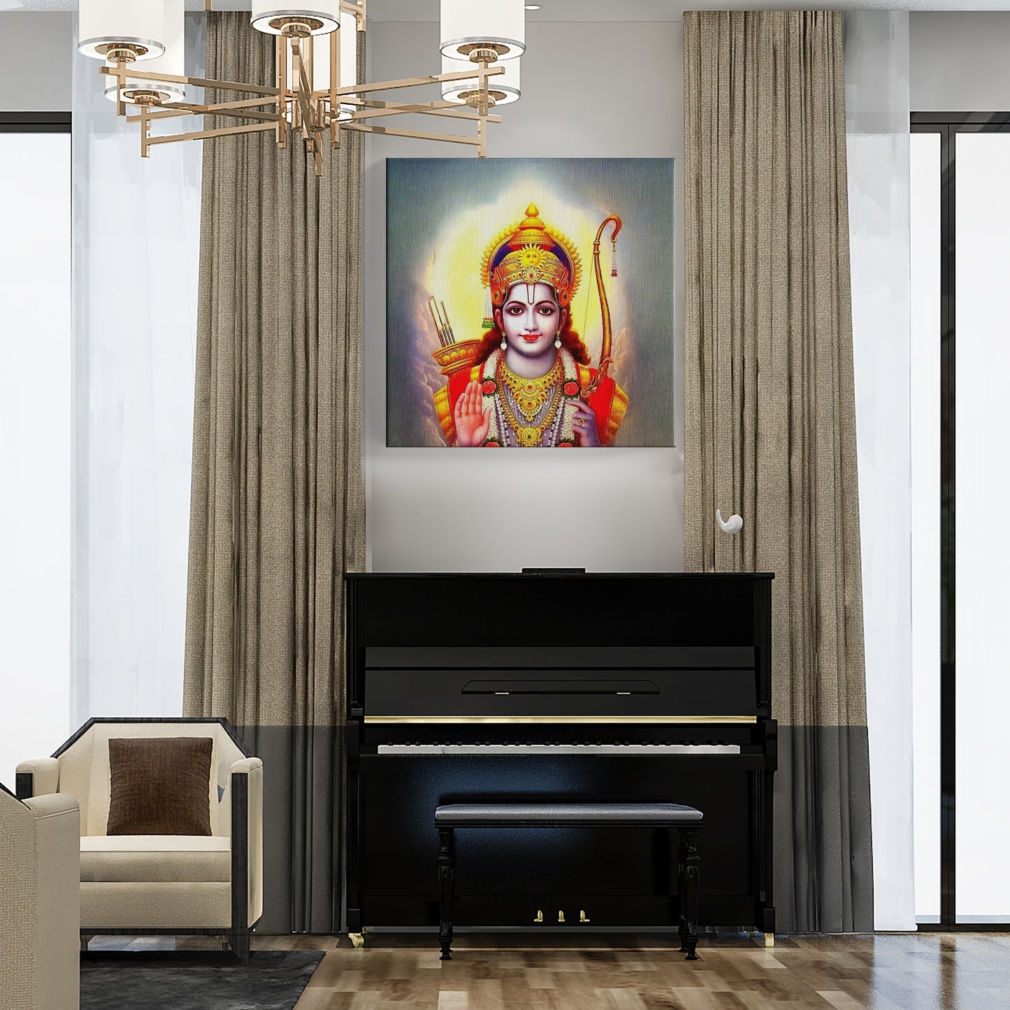 Lord Ram Canvas wall painting