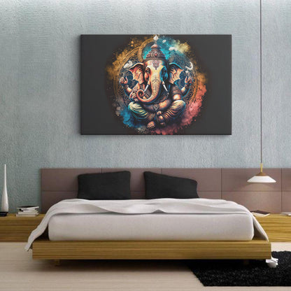 Lord Ganesh Canvas wall painting