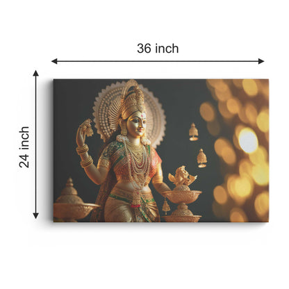 Goddess Maa Laxmi  Canvas wall painting